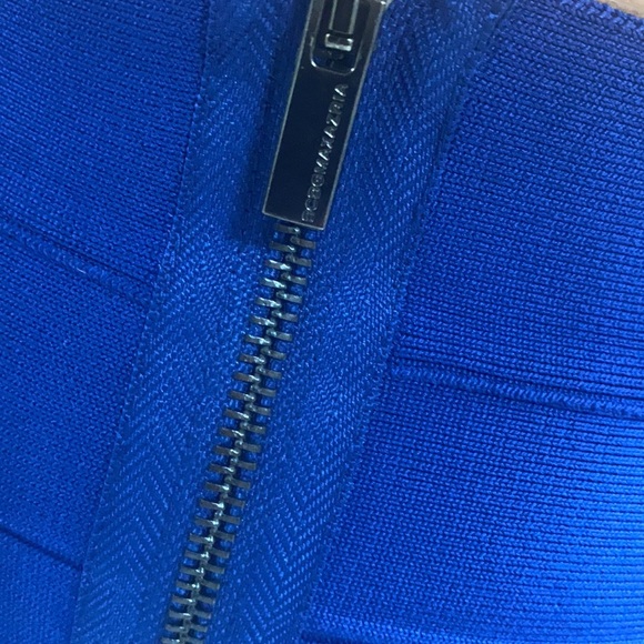 BCBG MAXAZRIA COBALT BLUE BODYCON SKIRT MEDIUM - Picture 3 of 4